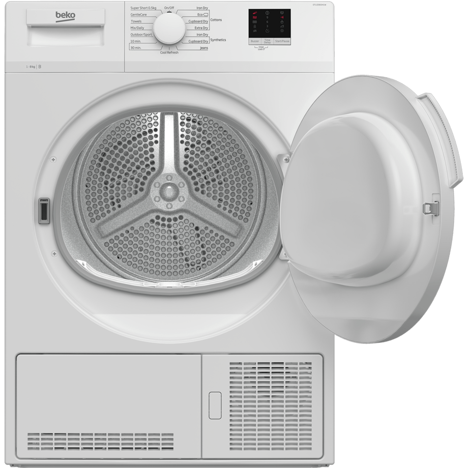 BEKO DTLCE80041W 8KG Condenser tumble dryer