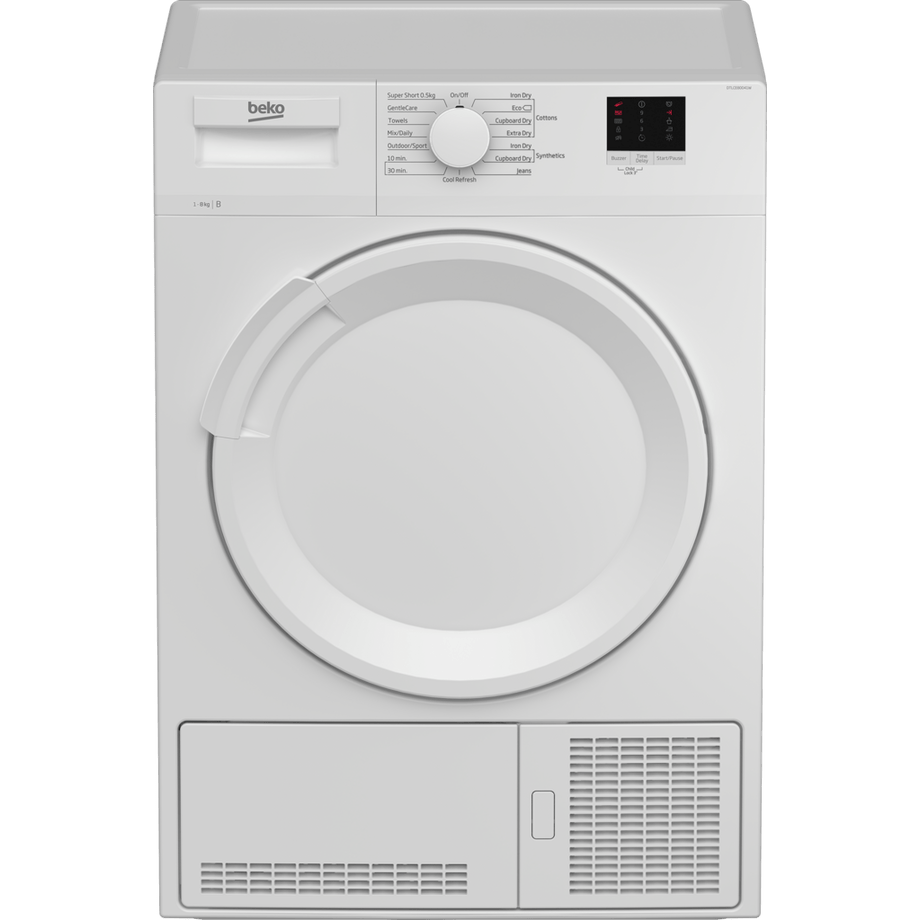 BEKO DTLCE80041W 8KG Condenser tumble dryer