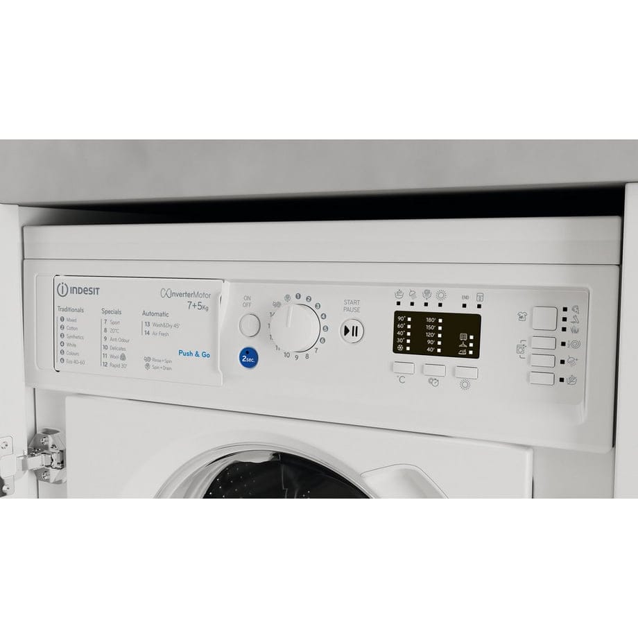 INDESIT BIWDIL75148UK Built-in 7/5KG 1400 Spin washer-dryer