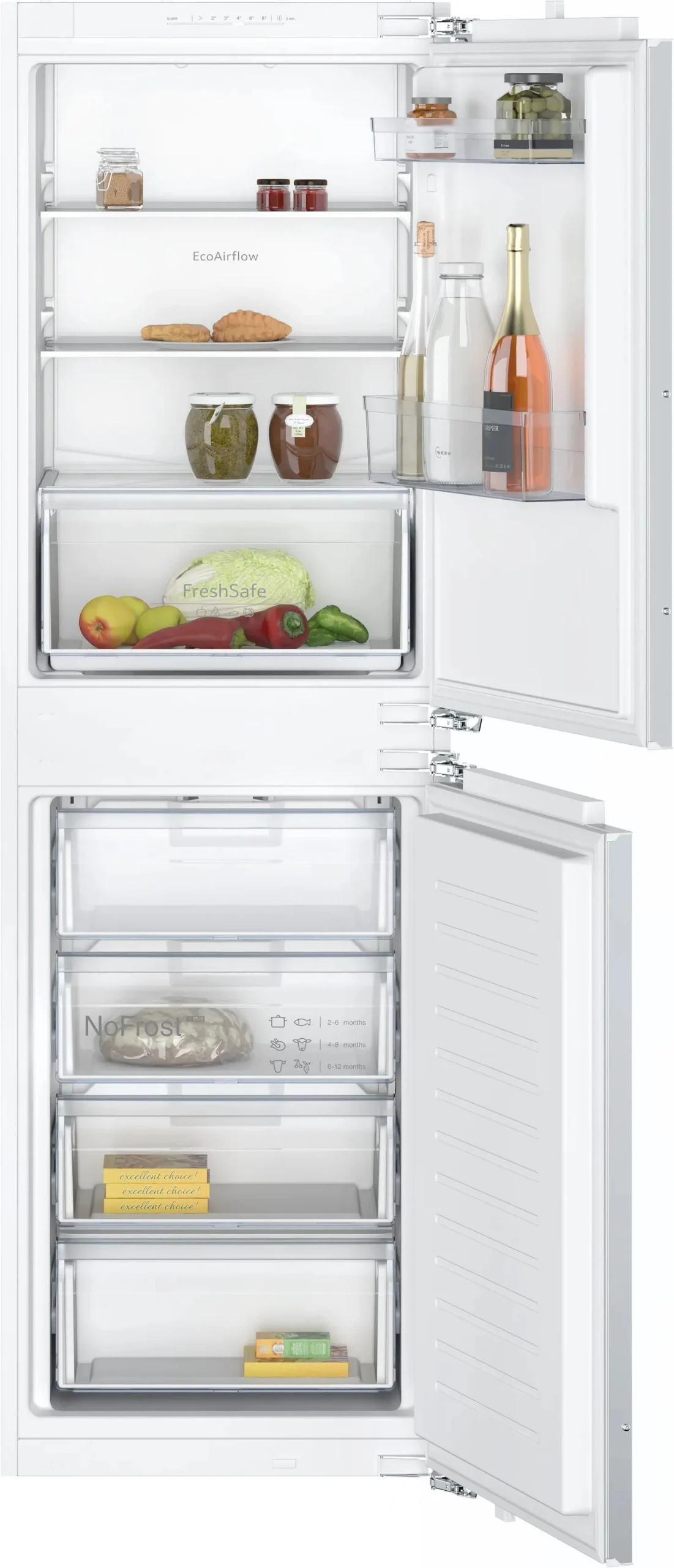 NEFF KI7851FE0G Built-in 50:50 frost-free fridge freezer