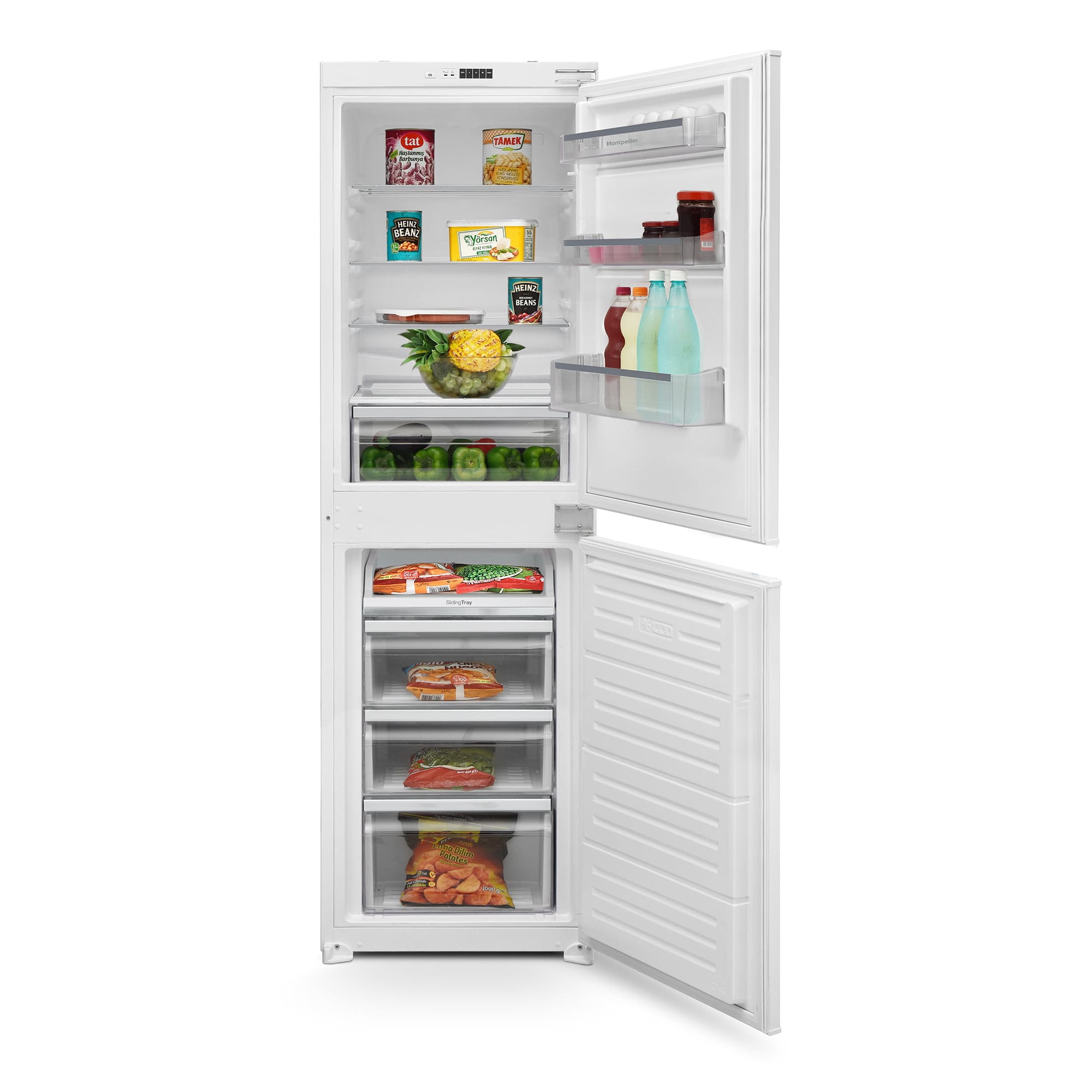 MONTPELLIER MIFF505LF Built-in 50:50 fridge freezer