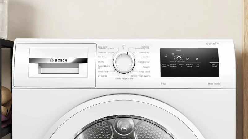 BOSCH WTH85225GB 8KG Heat-pump condenser tumble dryer