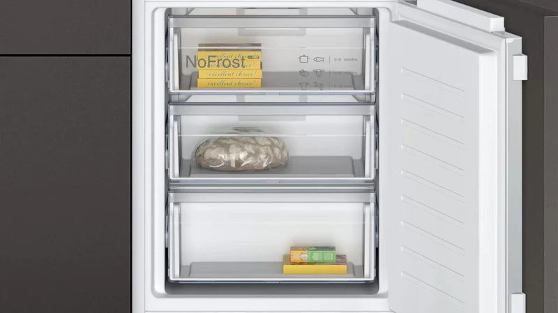 NEFF KI7861FE0G Built-in 60:40 frost-free fridge freezer