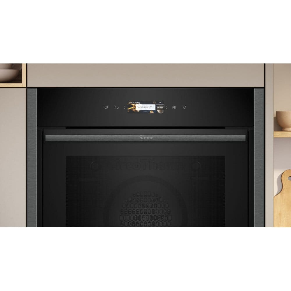 NEFF B54CR31G0B Built-in "Slide and Hide" single oven