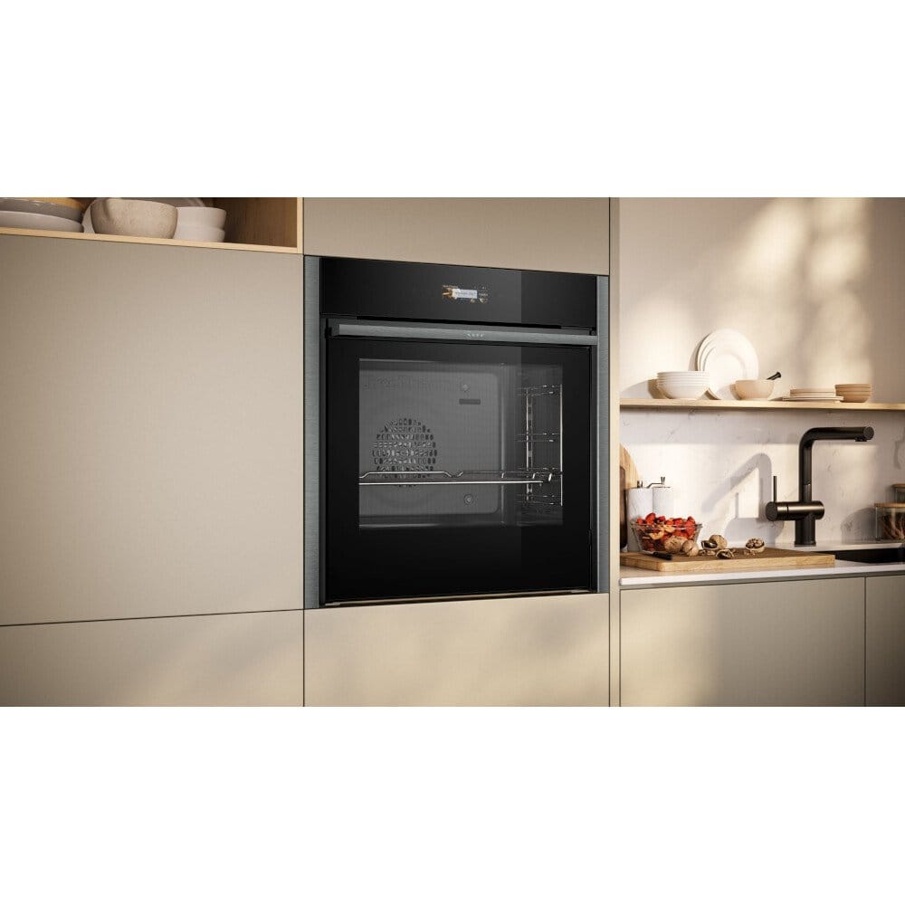NEFF B54CR31G0B Built-in "Slide and Hide" single oven