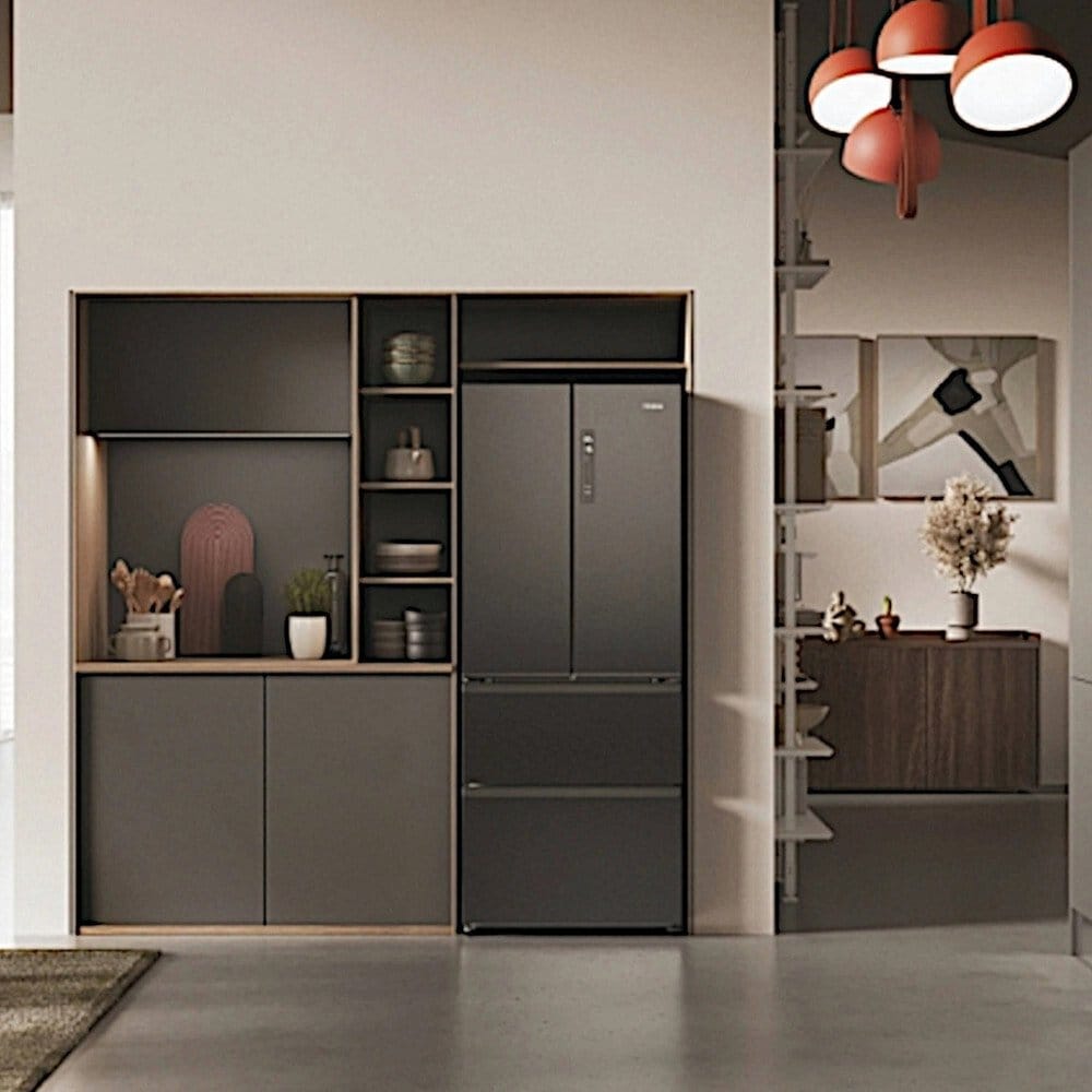 HAIER HFR3718ENMD American-style fridge freezer