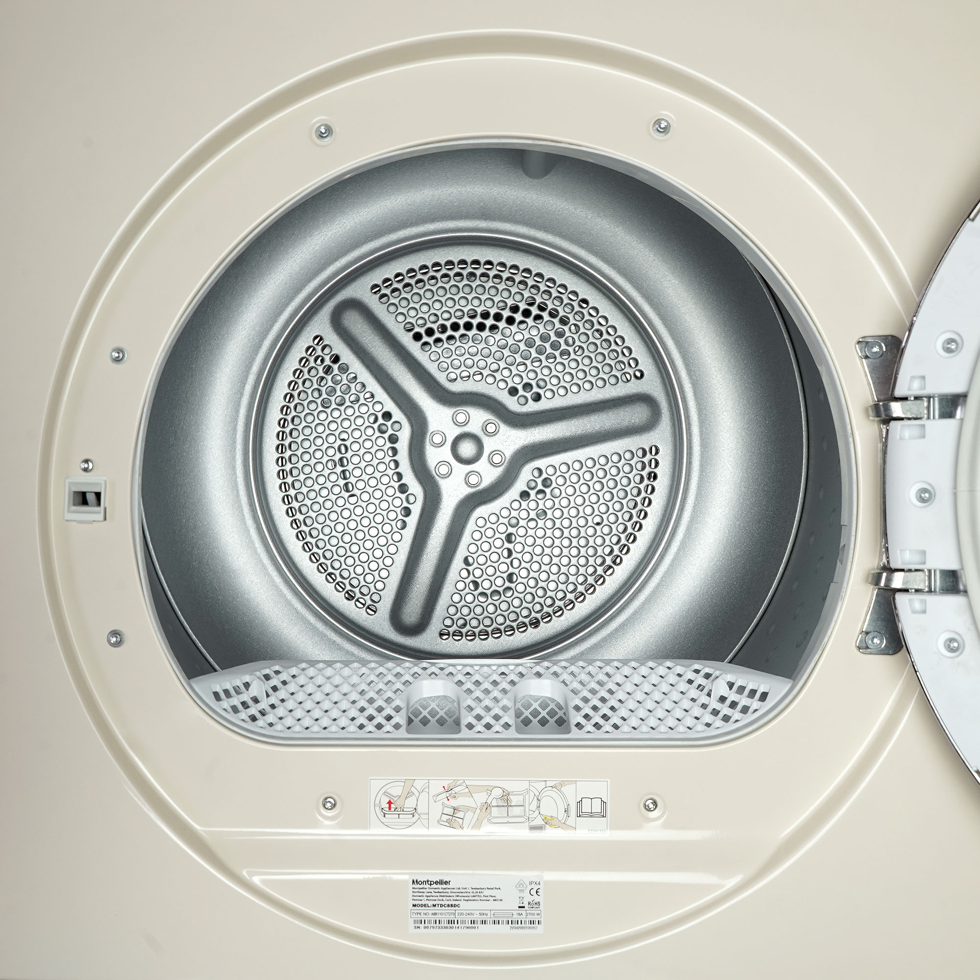 MONTPELLIER MTDC8SDC 8KG Condenser tumble dryer