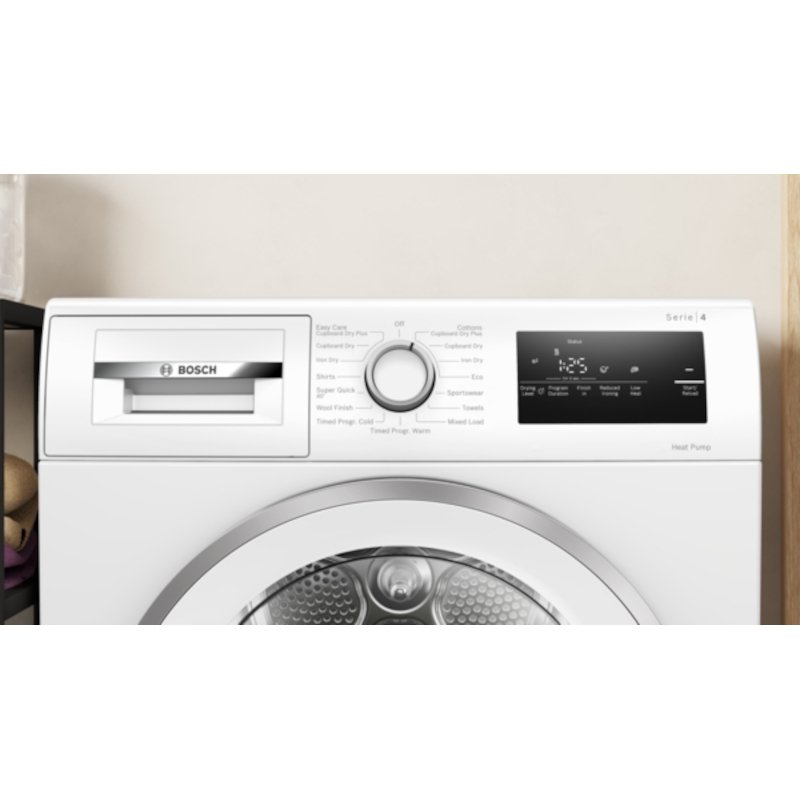 BOSCH WTH85226GB 8KG Heat-pump condenser tumble dryer