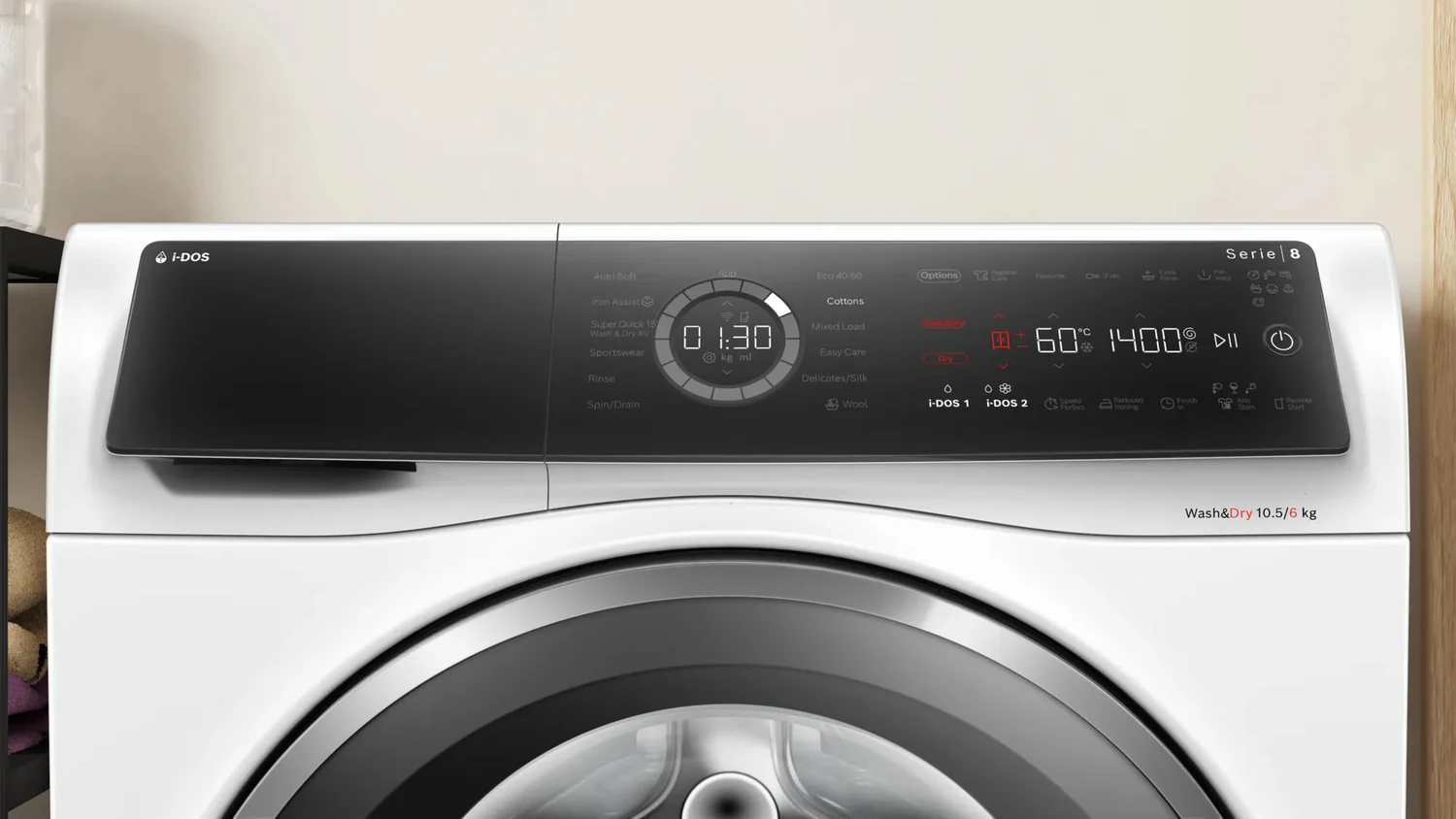 BOSCH WNC25410GB 10.5/6KG 1400 Spin washer-dryer