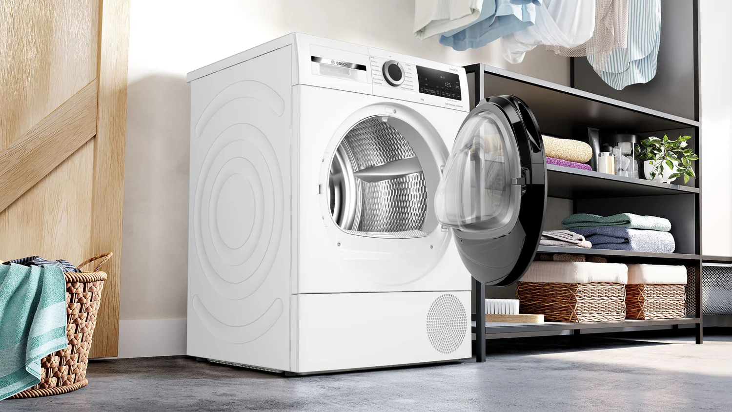 BOSCH WQG24502GB 9KG Heat-pump condenser tumble dryer