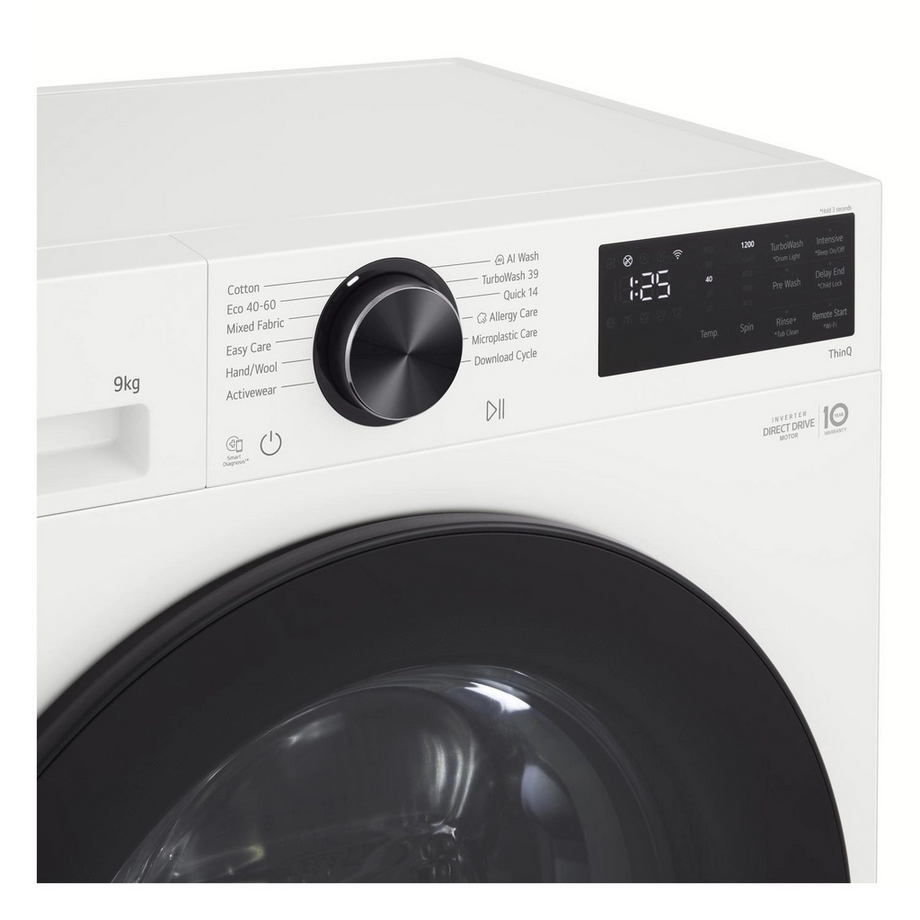 LG F2X50S9TWB 9KG 1200 Spin washing machine - Image 3