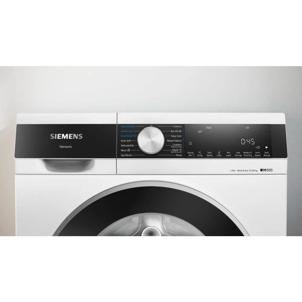 SIEMENS WN54G1A1GB 10.5/6KG 1400 Spin washer-dryer - Image 2