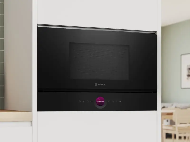 Bosch built-in microwave in kitchen cabinetry